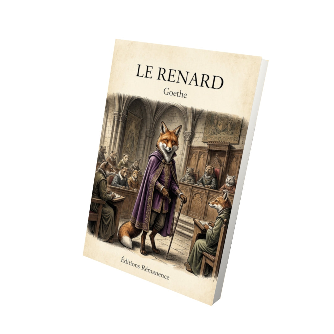Livre Le renard - Goethe - Vue 3D - Editions Remanence