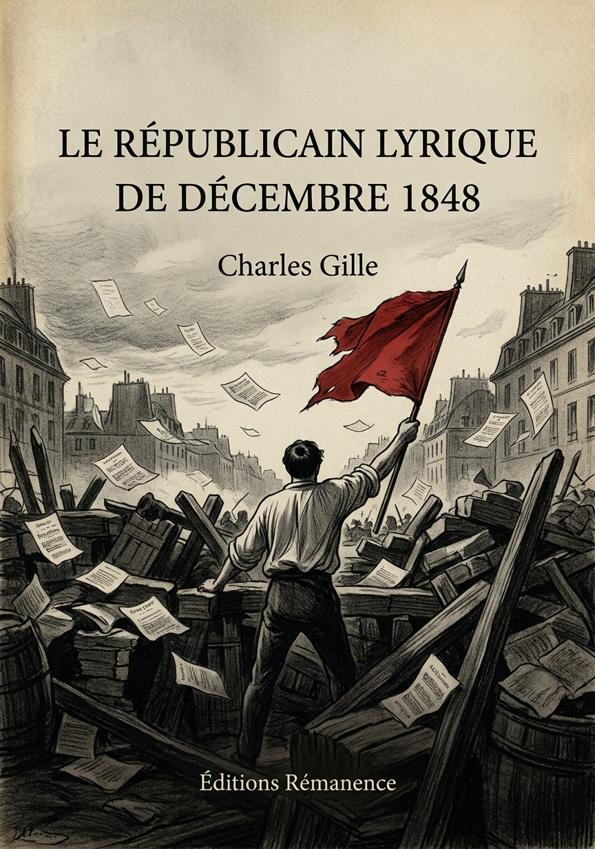 Livre Le Républicain lyrique de décembre 1848 par Charles Gille - Couverture - Editions Remanence