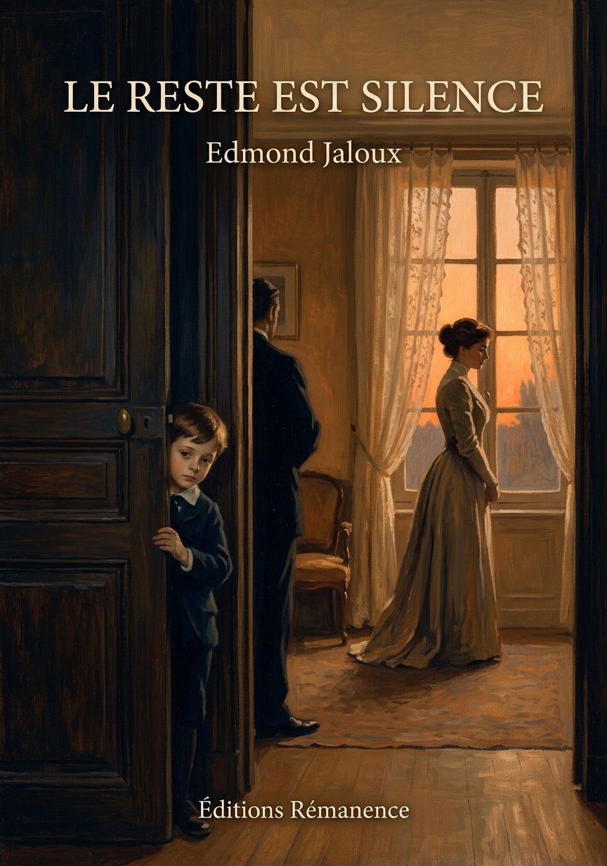 Livre Le Reste est silence par Edmond Jaloux - Couverture - Editions Remanence