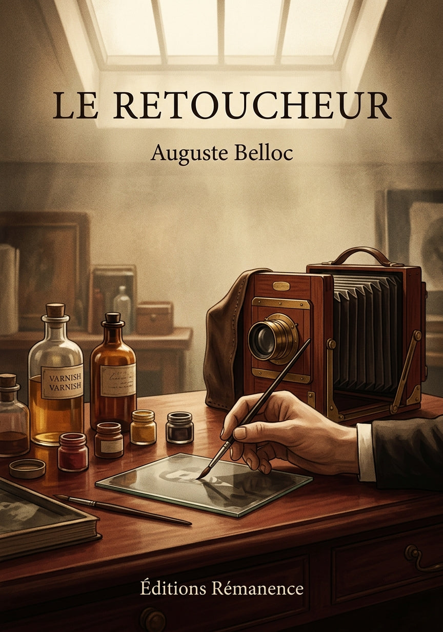 Livre Le Retoucheur par Auguste Belloc - Couverture - Editions Remanence