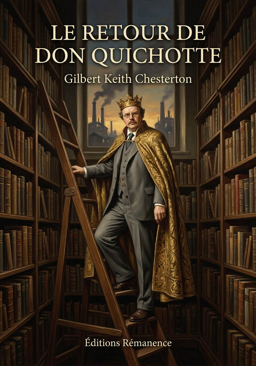 Livre Le Retour de Don Quichotte par Gilbert Keith Chesterton - Couverture - Editions Remanence