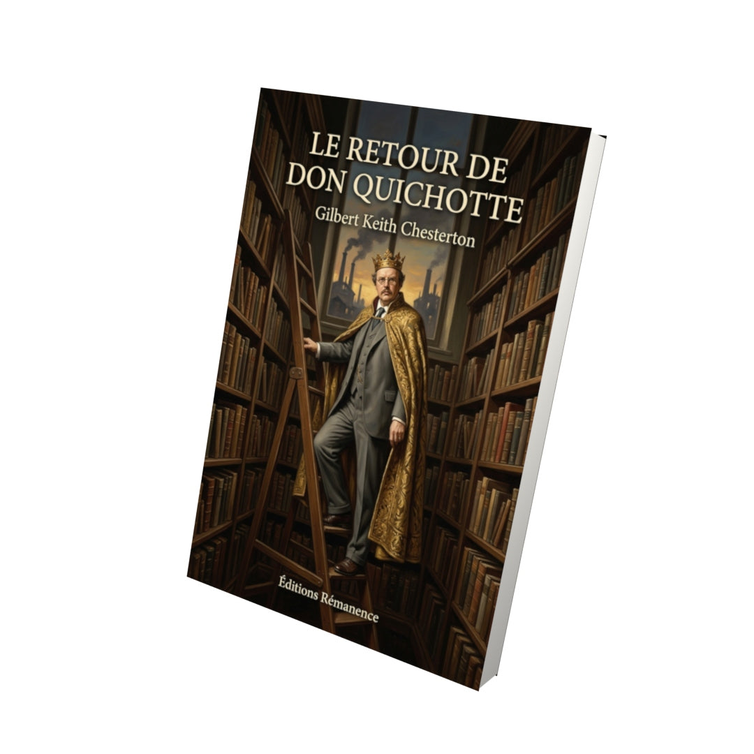 Livre Le Retour de Don Quichotte par Gilbert Keith Chesterton - Vue 3D - Editions Remanence
