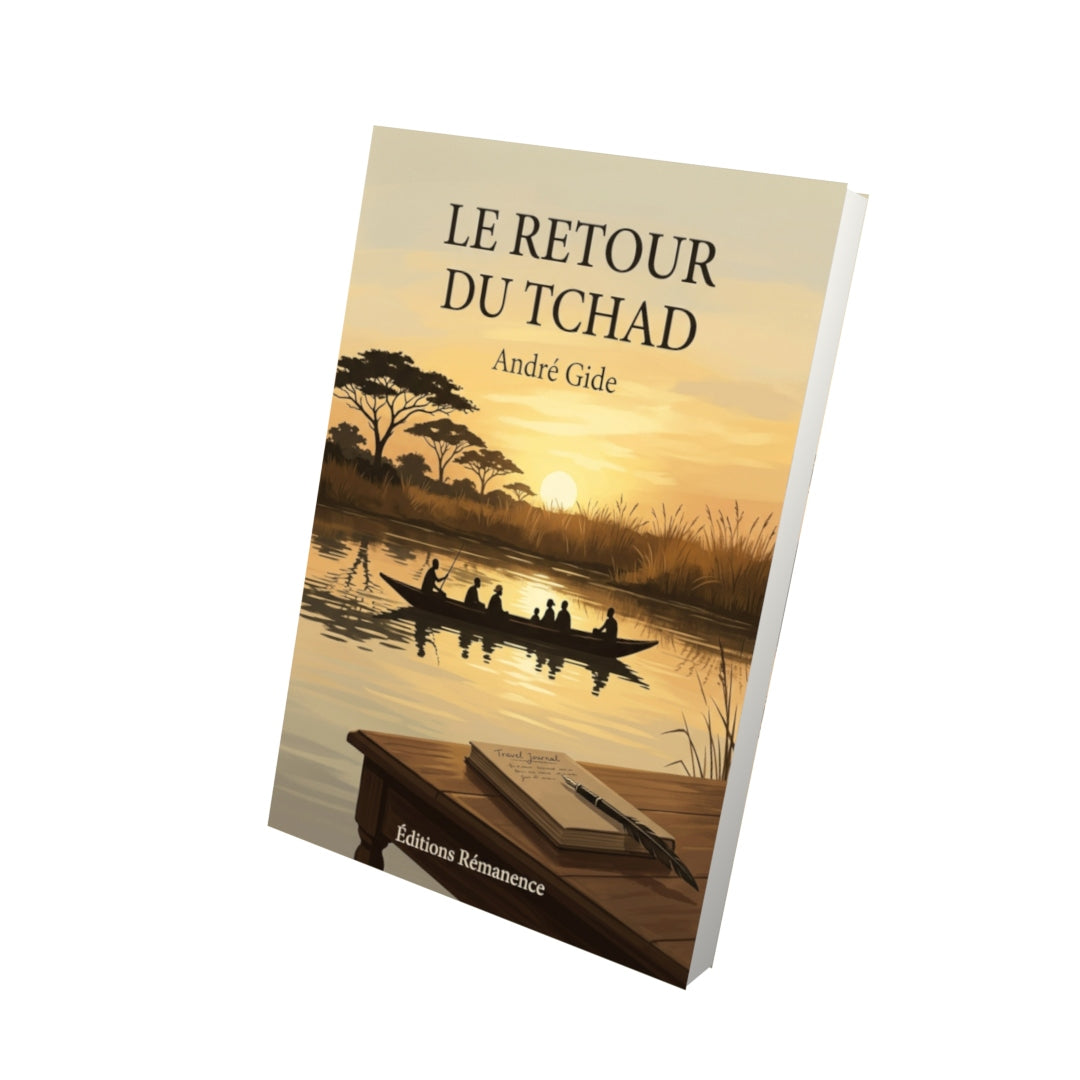Livre Le Retour du Tchad par André Gide - Vue 3D - Editions Remanence