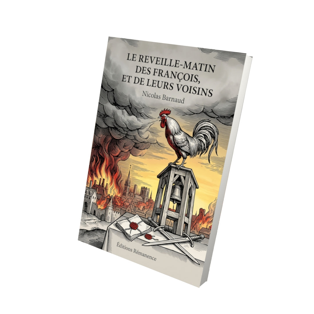 Livre Le Reveille-matin des François, et de leurs voisins par Nicolas Barnaud - Vue 3D - Editions Remanence
