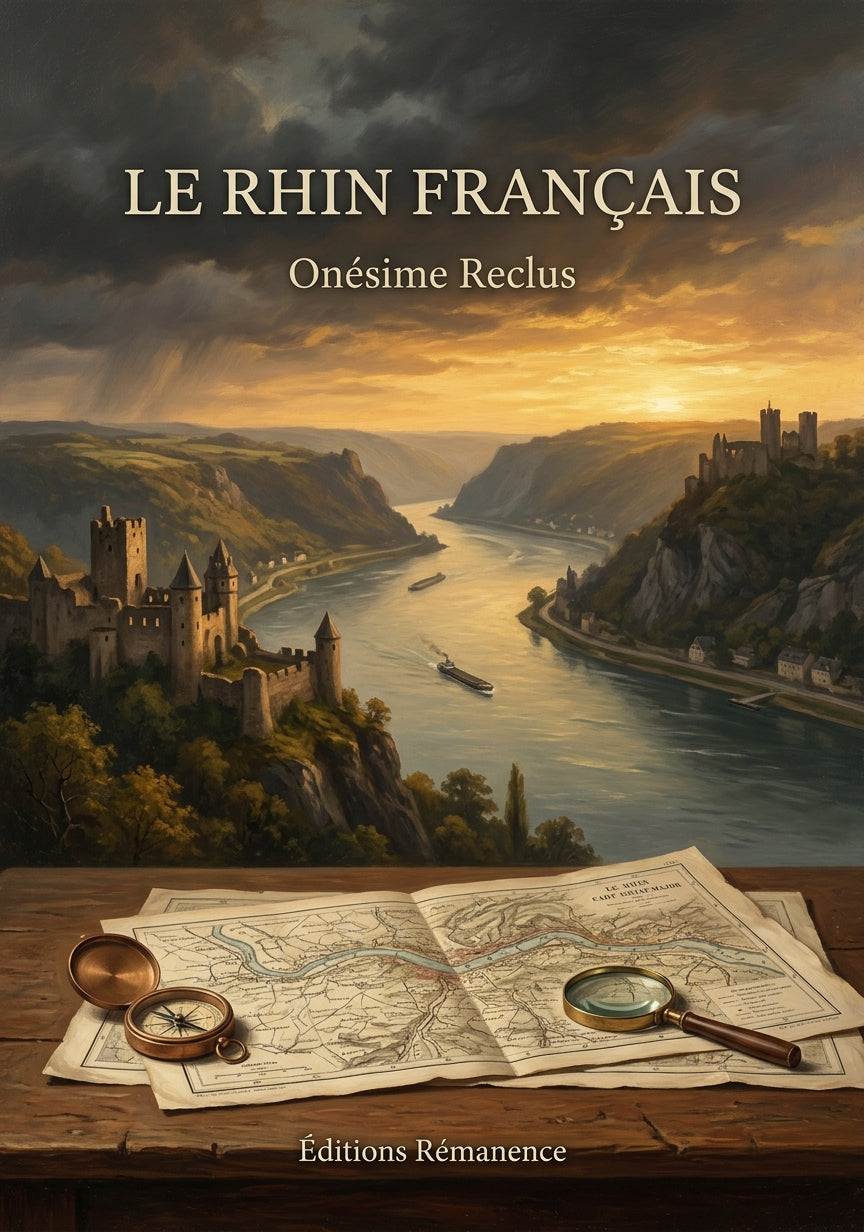Livre Le Rhin français par Onésime Reclus - Couverture - Editions Remanence