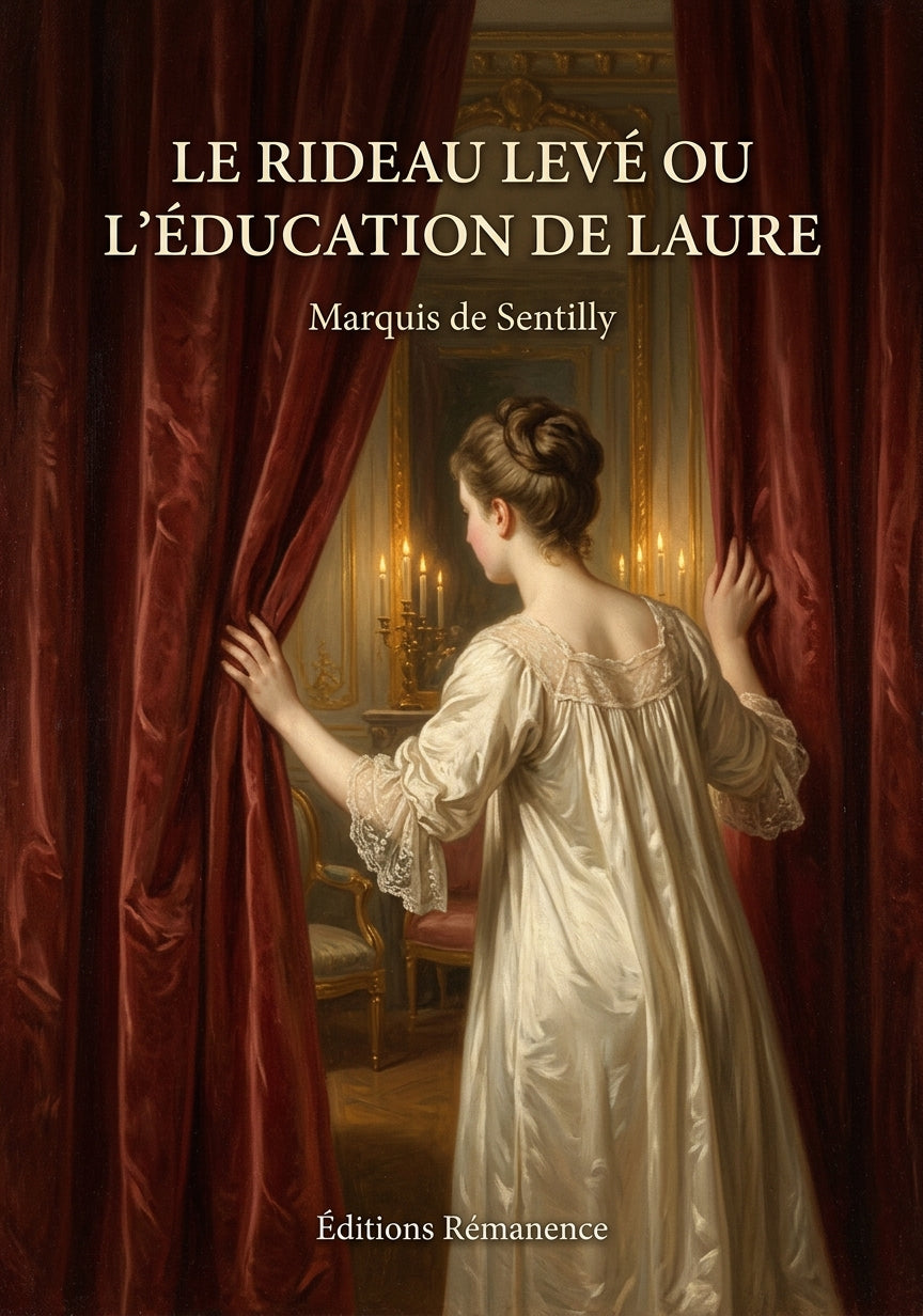 Livre Le Rideau levé ou l’éducation de Laure par Marquis de Sentilly - Couverture - Editions Remanence