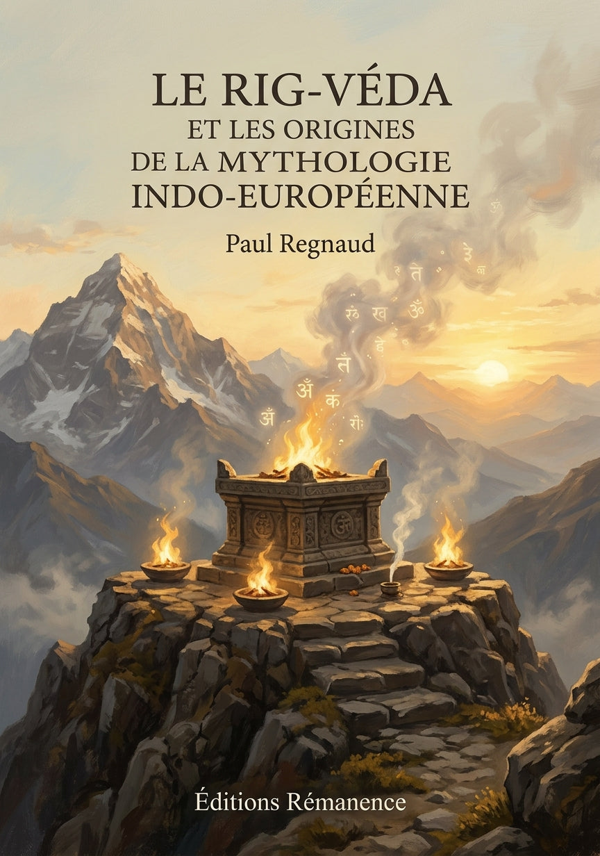 Livre Le Rig-Véda et les origines de la mythologie indo-européenne par Paul Regnaud - Couverture - Editions Remanence