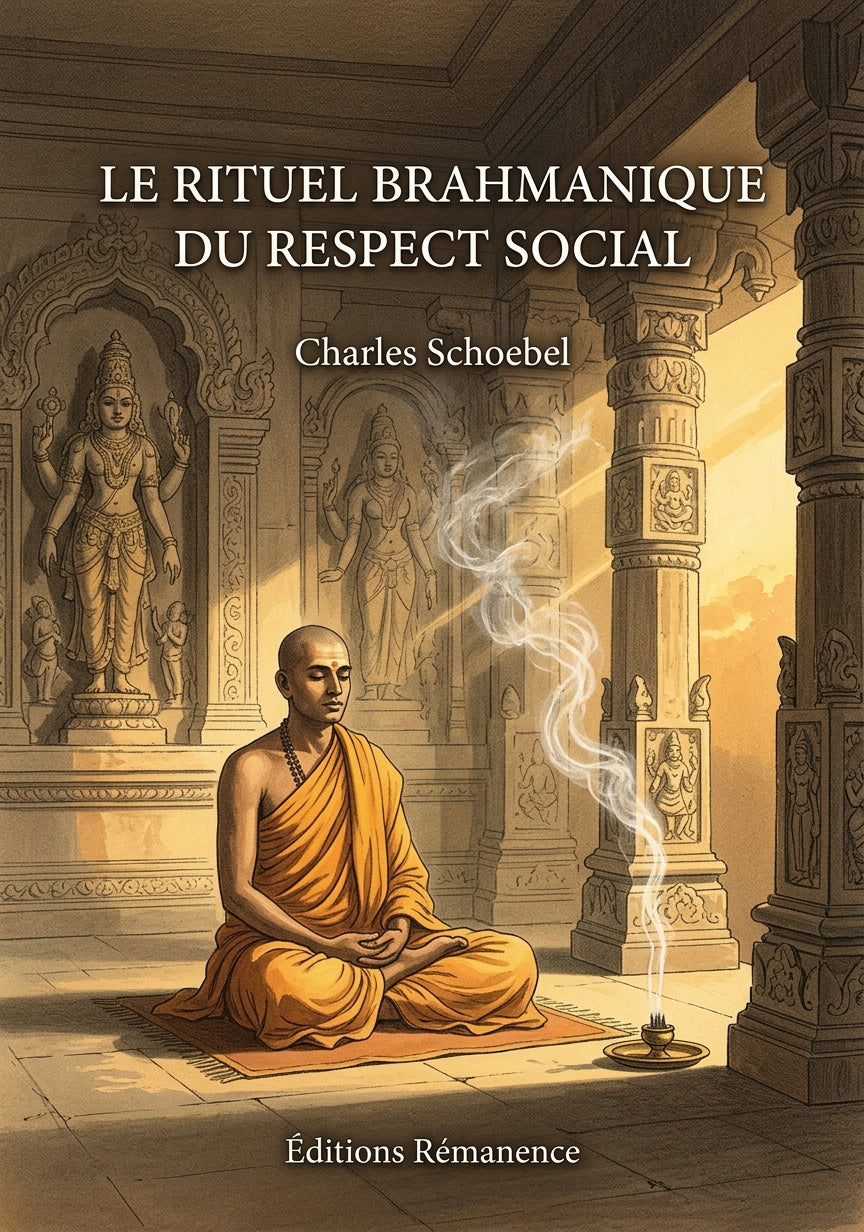 Livre Le Rituel brahmanique du respect social par Charles Schoebel - Couverture - Editions Remanence