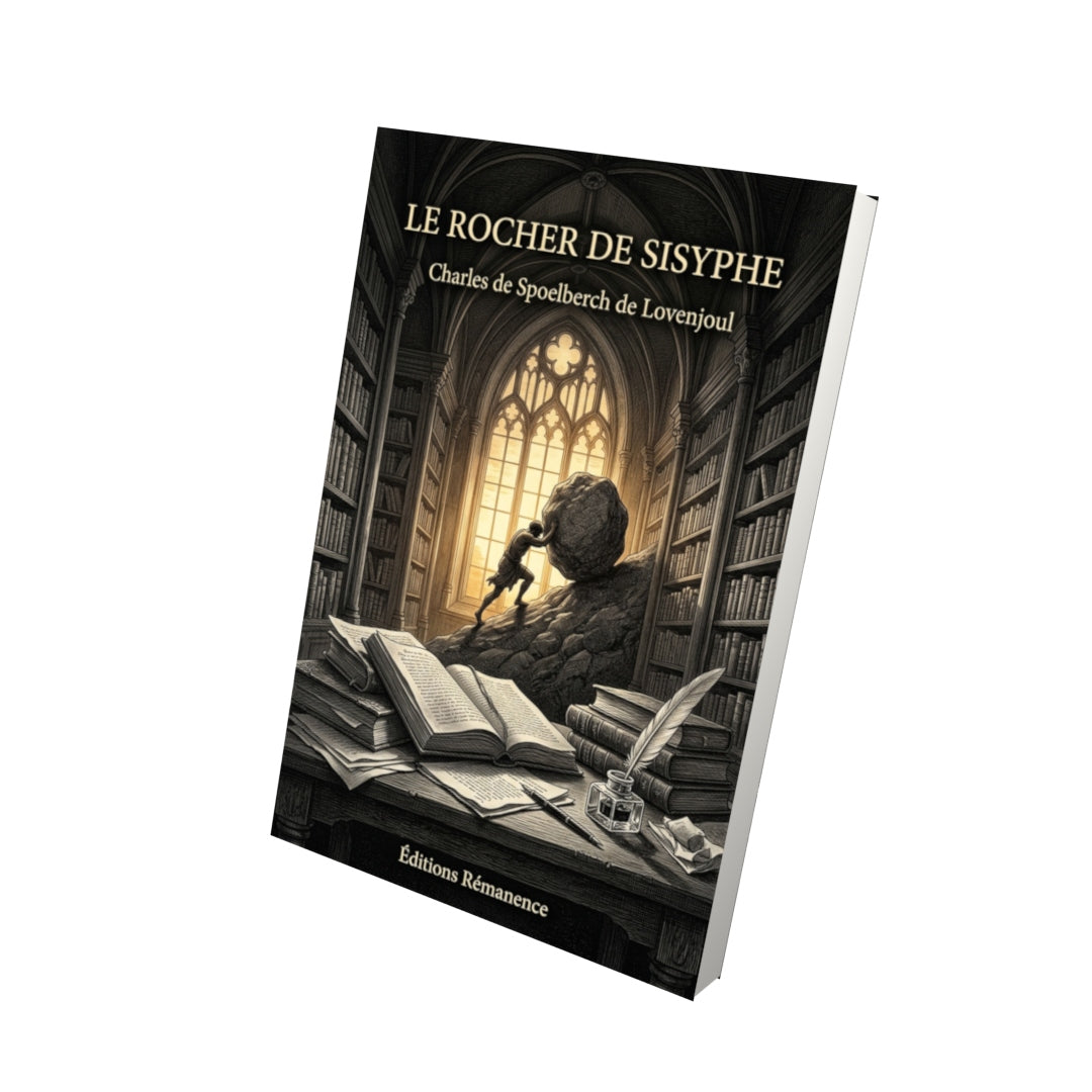 Livre Le Rocher de Sisyphe par Charles de Spoelberch de Lovenjoul - Vue 3D - Editions Remanence