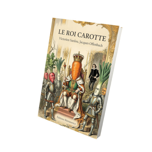 Livre Le Roi Carotte par Victorien Sardou, Jacques Offenbach - Vue 3D - Editions Remanence