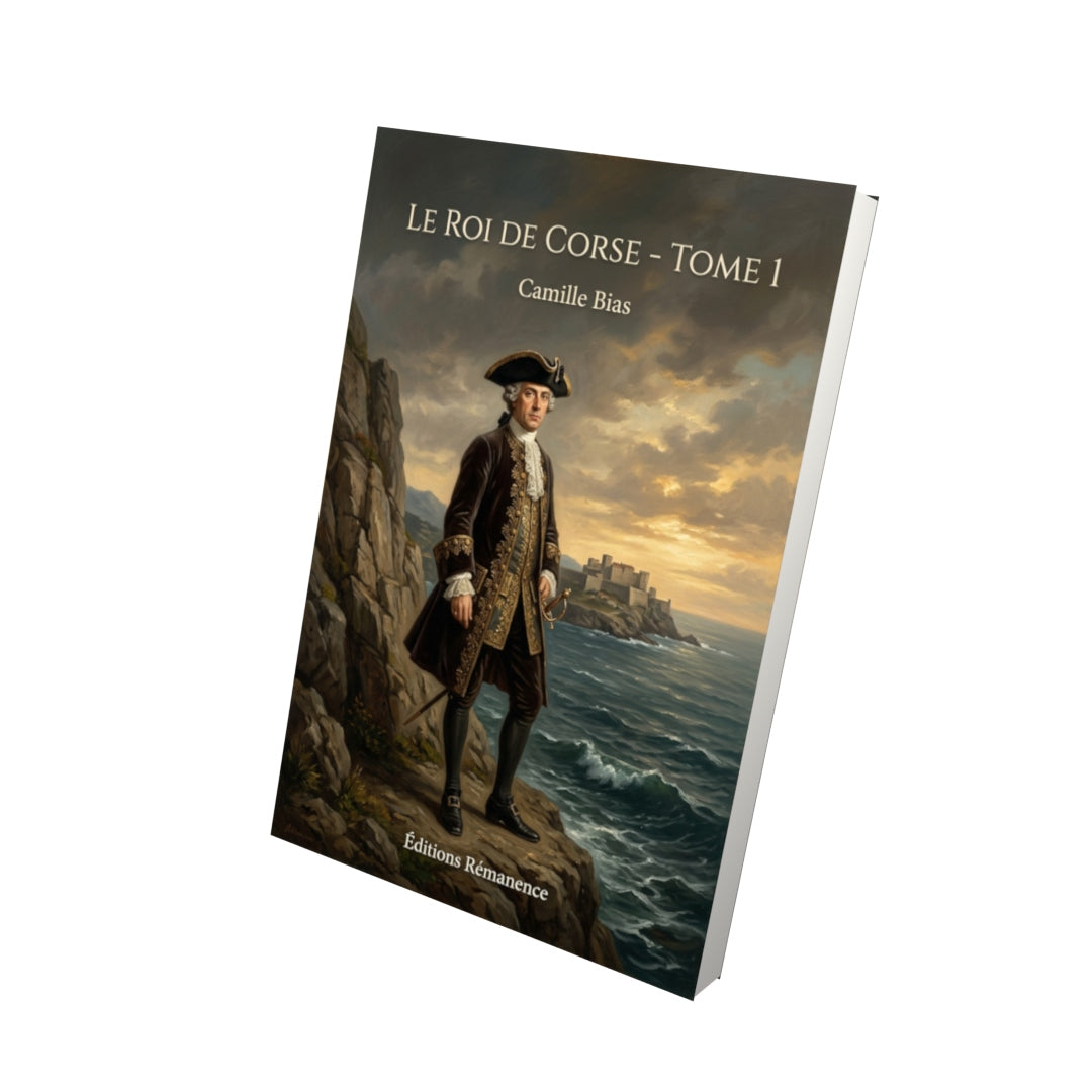 Livre Le Roi de Corse - Tome 1 par Camille Bias - Vue 3D - Editions Remanence