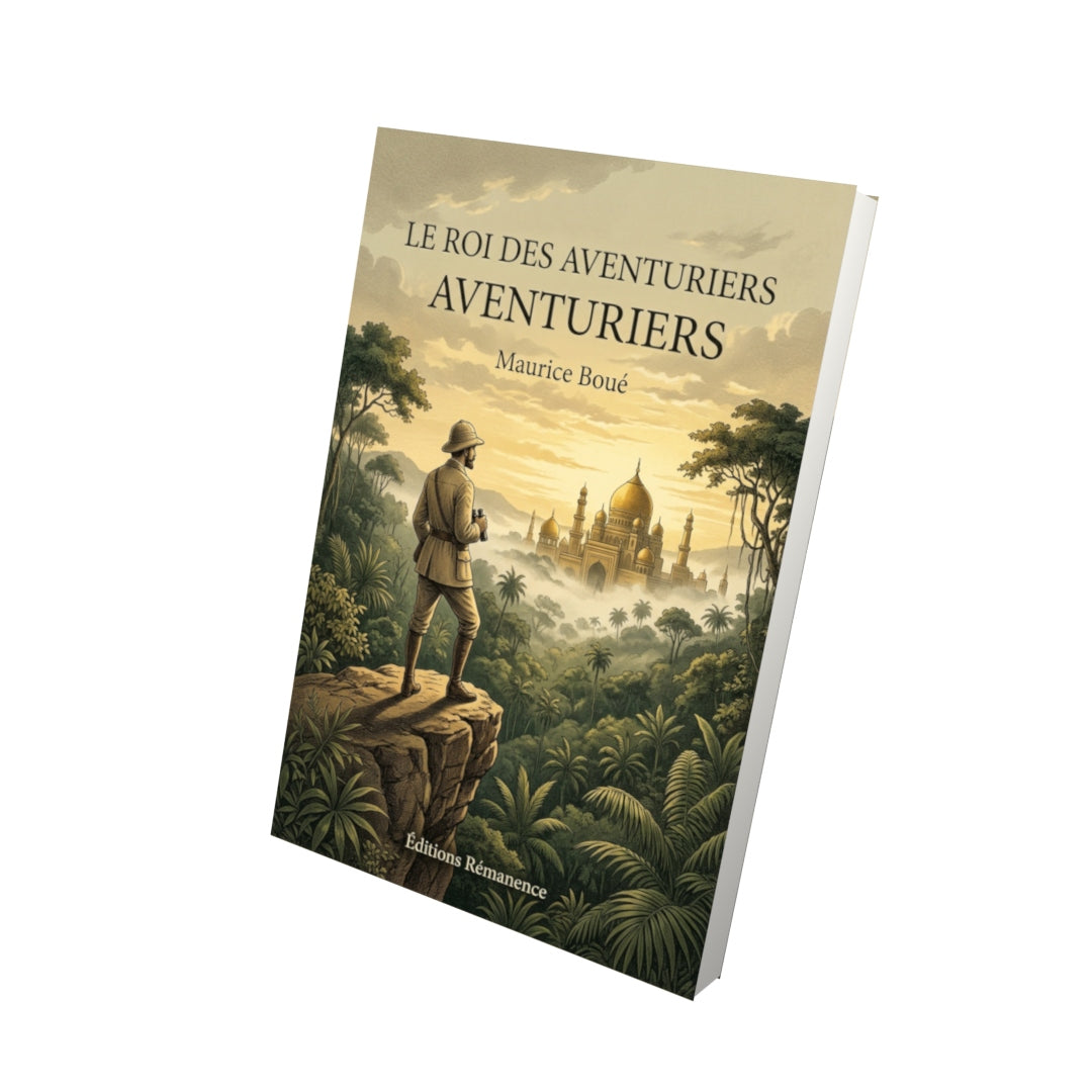 Livre Le Roi des aventuriers par Maurice Boué - Vue 3D - Editions Remanence
