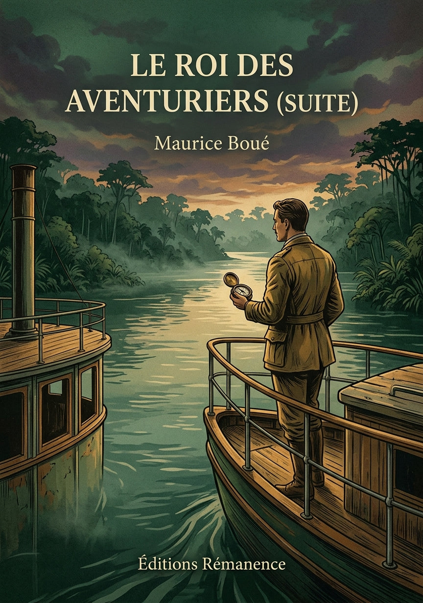 Livre Le Roi des aventuriers (suite) par Maurice Boué - Couverture - Editions Remanence