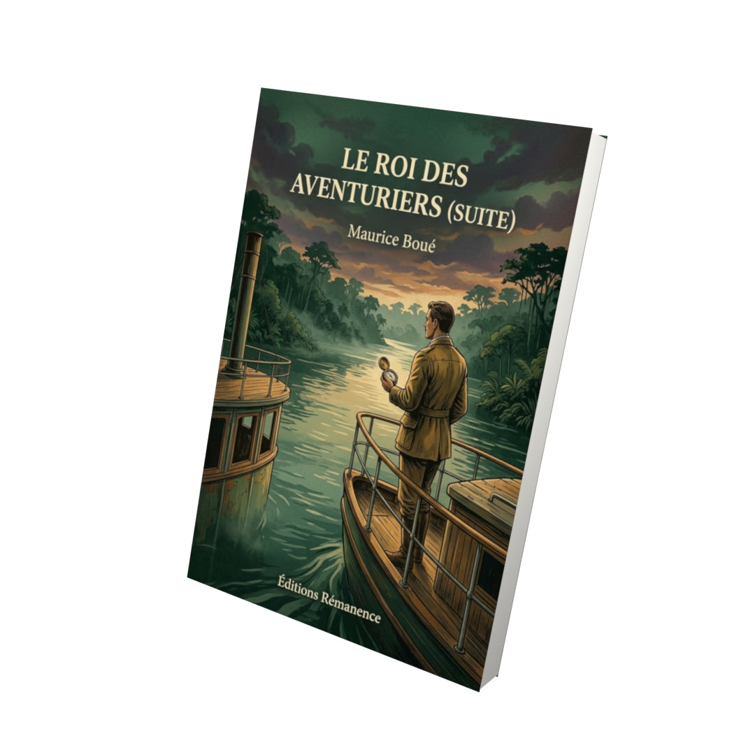 Livre Le Roi des aventuriers (suite) par Maurice Boué - Vue 3D - Editions Remanence
