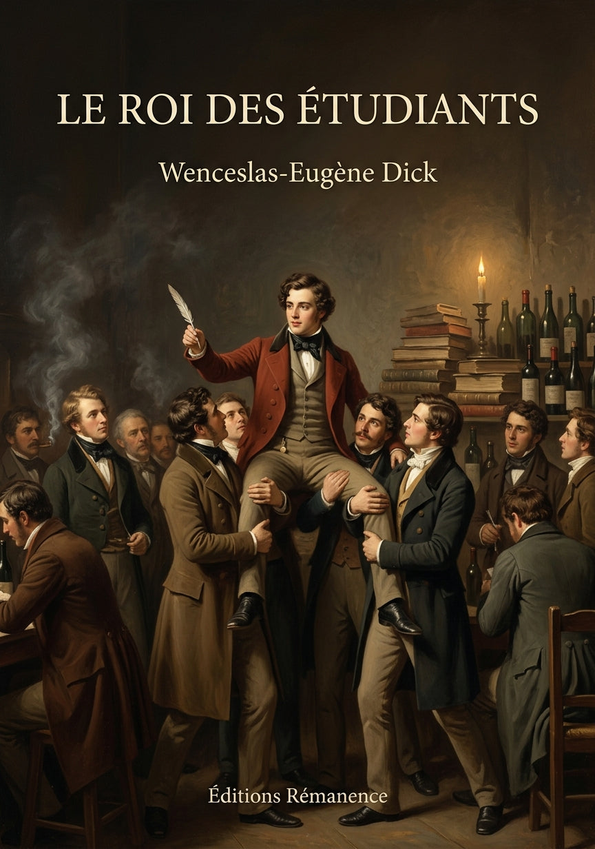 Livre Le Roi des étudiants par Wenceslas-Eugène Dick - Couverture - Editions Remanence