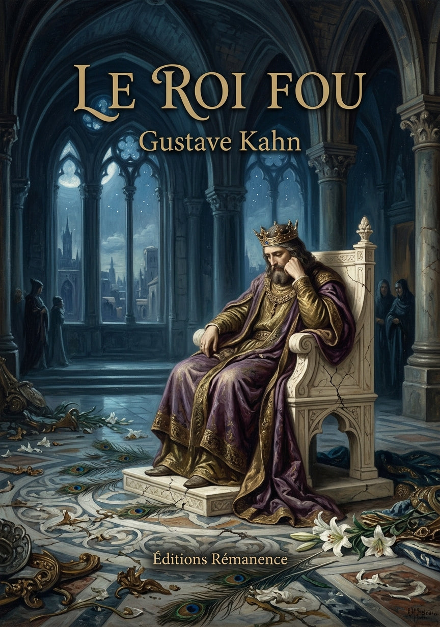 Livre Le Roi fou par Gustave Kahn - Couverture - Editions Remanence