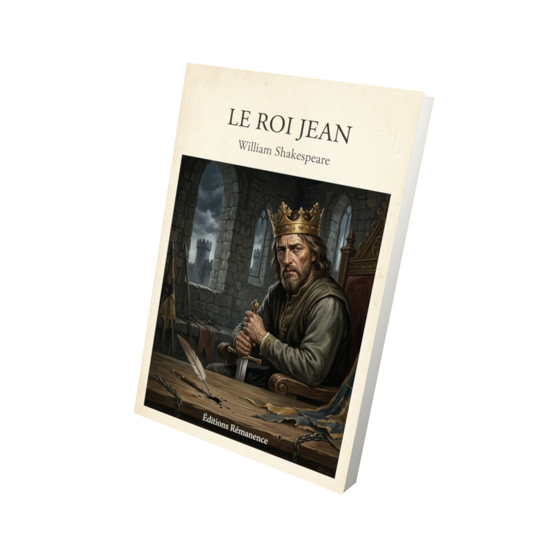 Livre Le roi Jean - William Shakespeare - Vue 3D - Editions Remanence