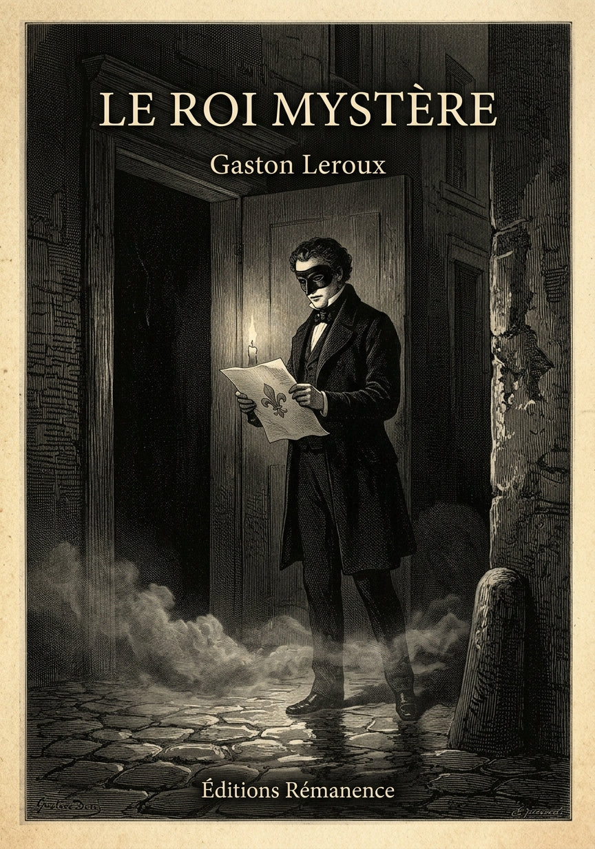 Livre Le Roi Mystère par Gaston Leroux - Couverture - Editions Remanence