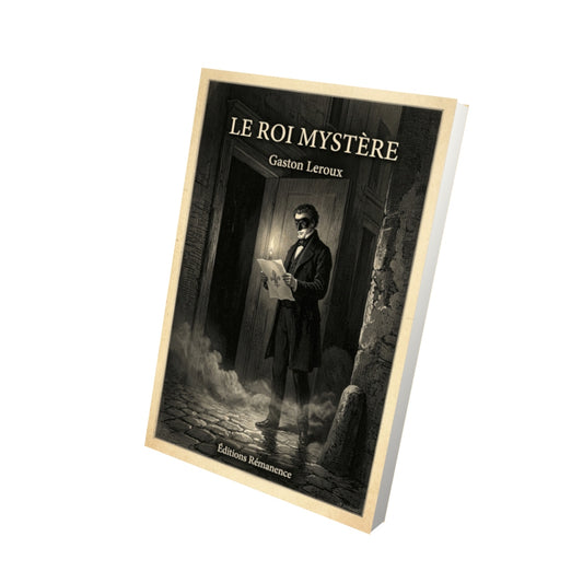 Livre Le Roi Mystère par Gaston Leroux - Vue 3D - Editions Remanence