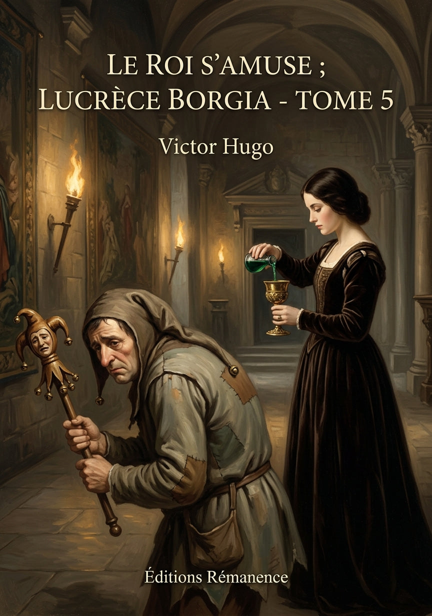 Livre Le roi s’amuse ; Lucrèce Borgia - Tome 5 par Victor Hugo - Couverture - Editions Remanence