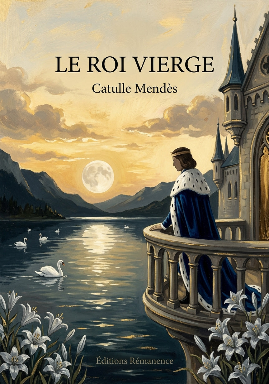 Livre Le Roi vierge par Catulle Mendès - Couverture - Editions Remanence