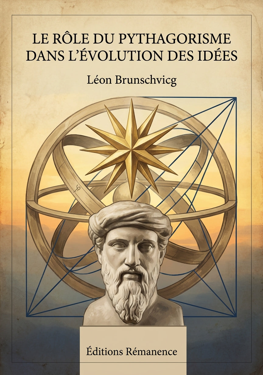 Livre Le rôle du pythagorisme dans l'évolution des idées par Léon Brunschvicg - Couverture - Editions Remanence