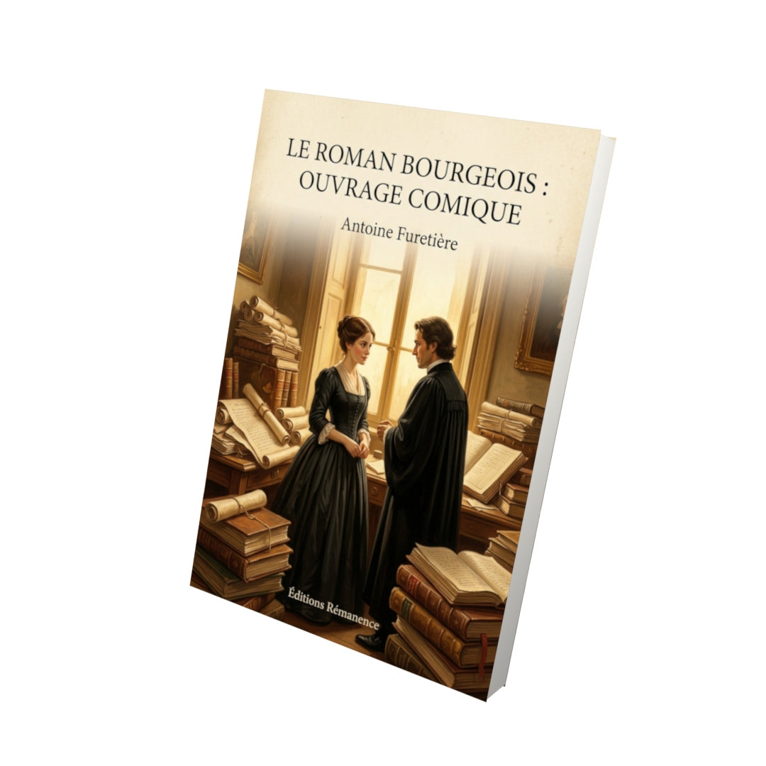 Livre Le roman bourgeois : Ouvrage comique - Antoine Furetière - Vue 3D - Editions Remanence