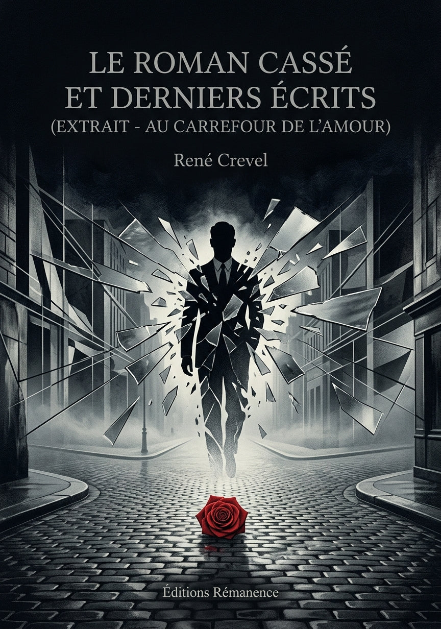 Livre Le Roman cassé et derniers écrits (extrait - Au carrefour de l’amour) par René Crevel - Couverture - Editions Remanence