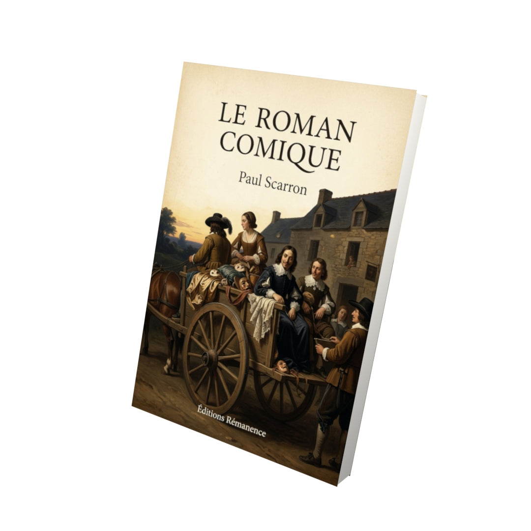 Livre Le Roman Comique - Paul Scarron - Vue 3D - Editions Remanence