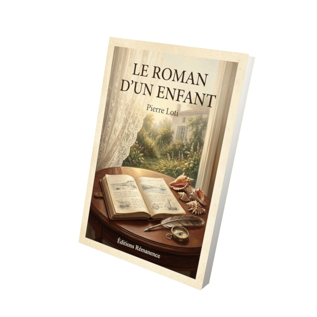 Livre Le roman d'un enfant - Pierre Loti - Vue 3D - Editions Remanence