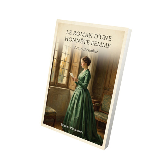 Livre Le roman d'une honnête femme - Victor Cherbuliez - Vue 3D - Editions Remanence