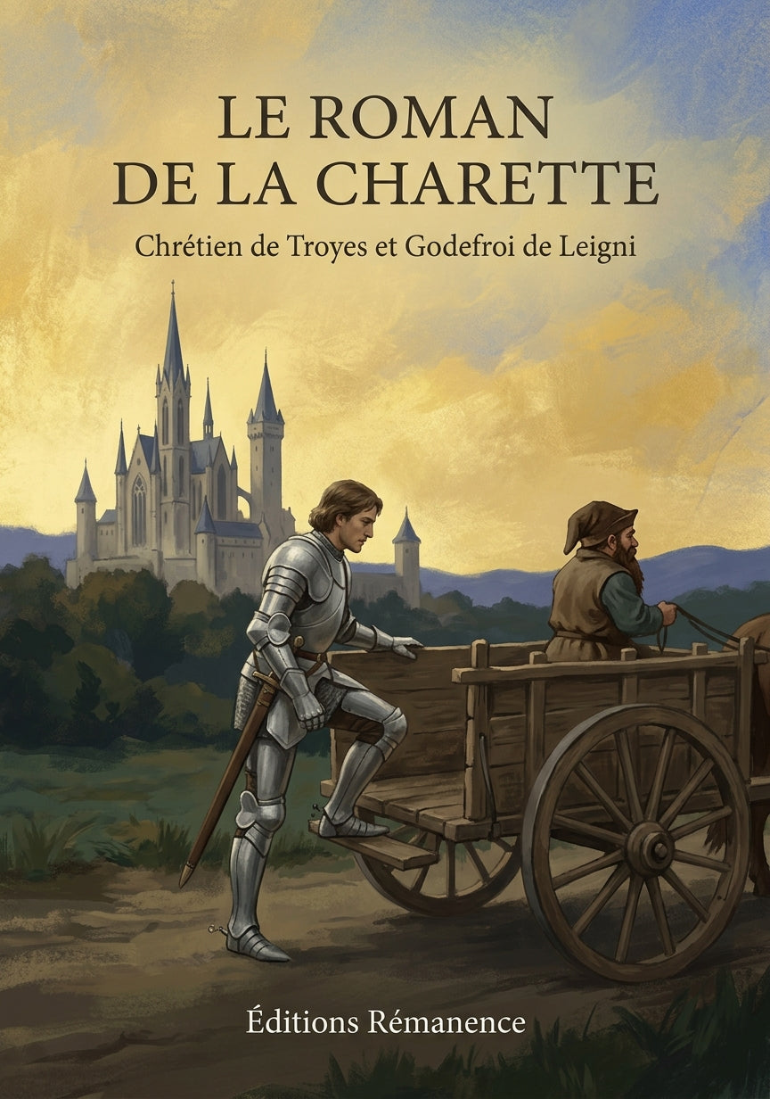 Livre Le Roman de la Charette par Chrétien de Troyes et Godefroi de Leigni - Couverture - Editions Remanence