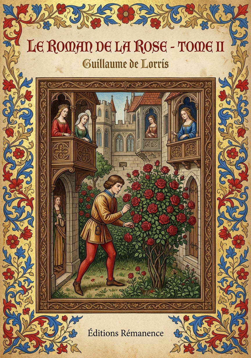 Le roman de la rose - Tome II - Guillaume de Lorris (Couverture)