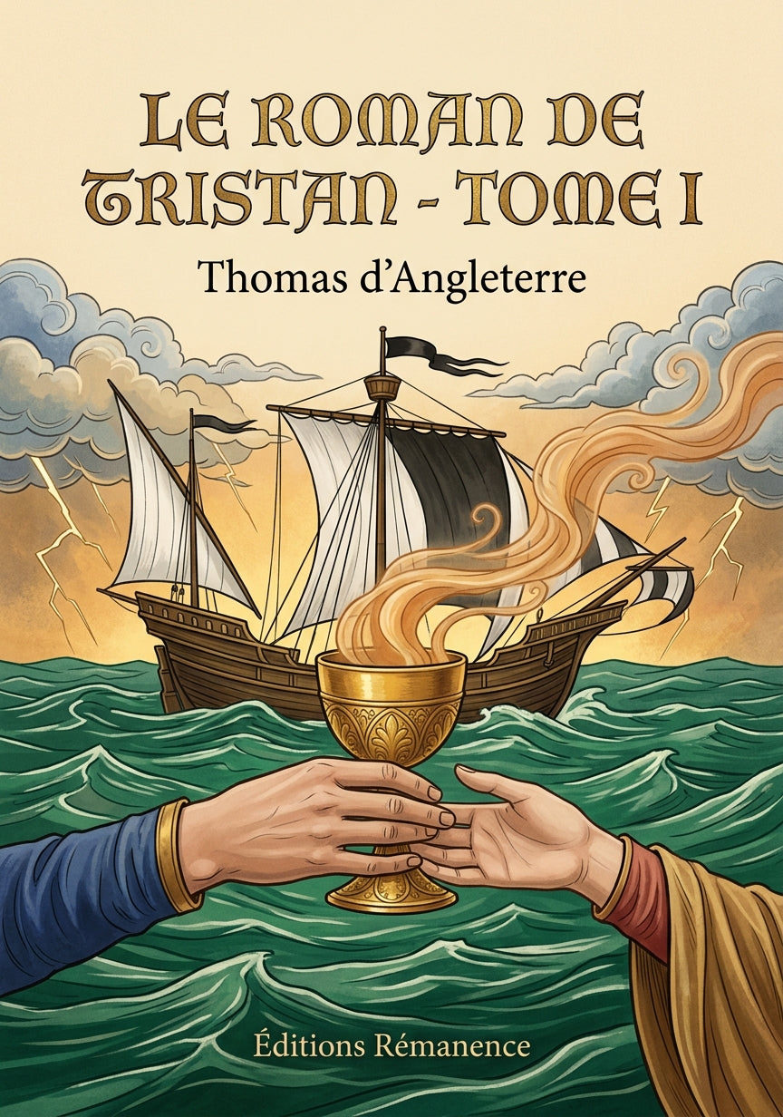 Livre Le Roman de Tristan - Tome I par Thomas d’Angleterre - Couverture - Editions Remanence