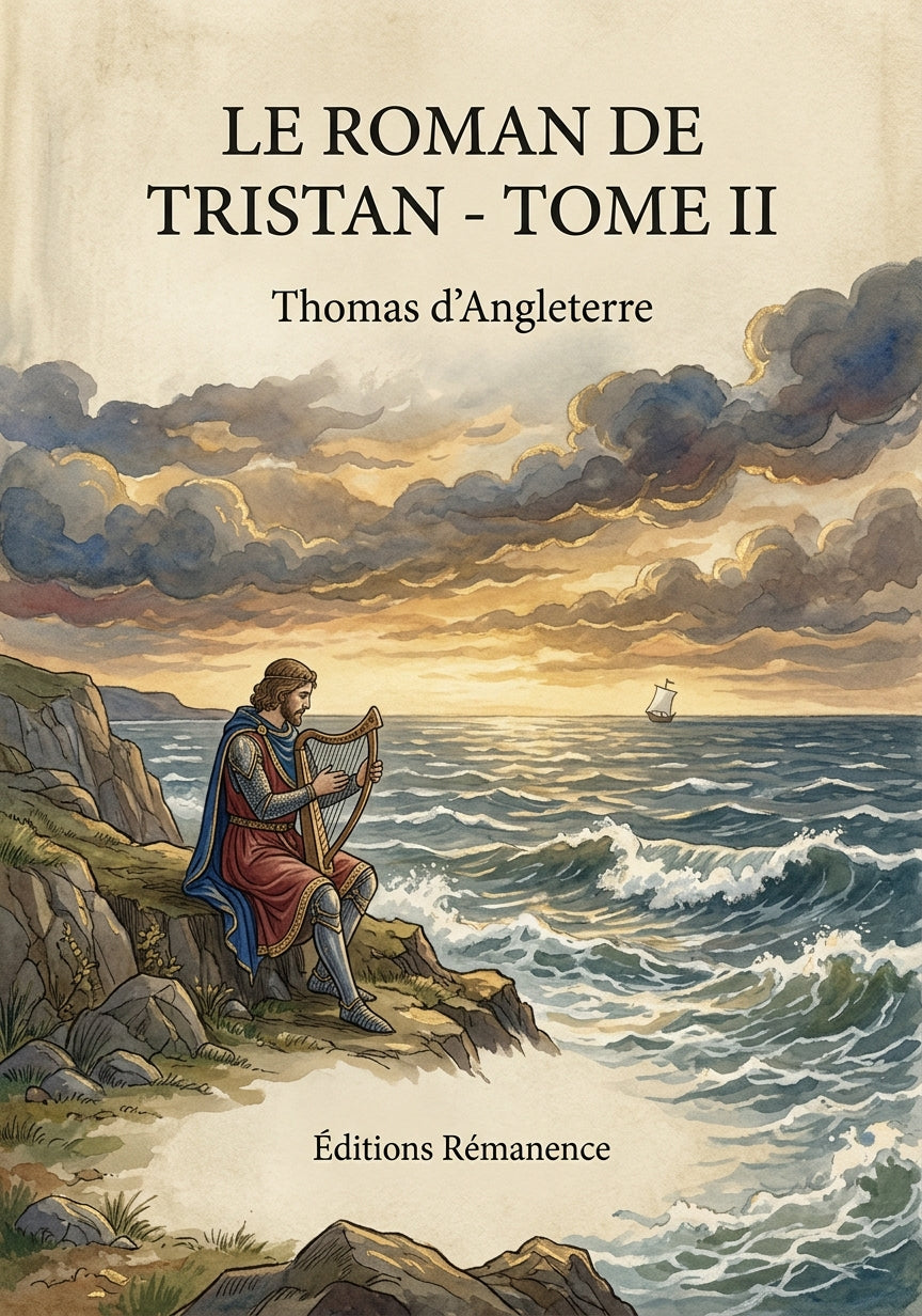 Livre Le roman de Tristan - Tome II par Thomas d’Angleterre - Couverture - Editions Remanence