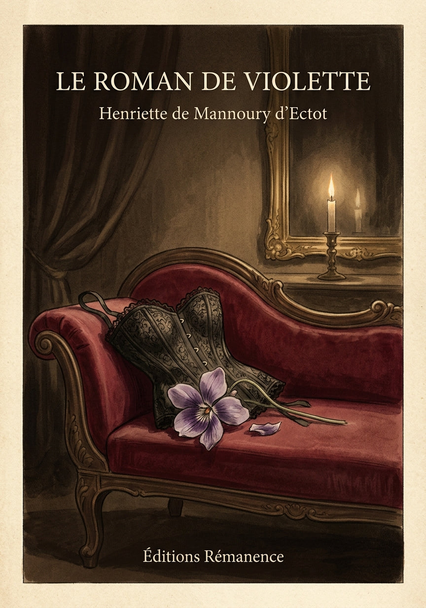 Livre Le Roman de Violette par Henriette de Mannoury d’Ectot - Couverture - Editions Remanence