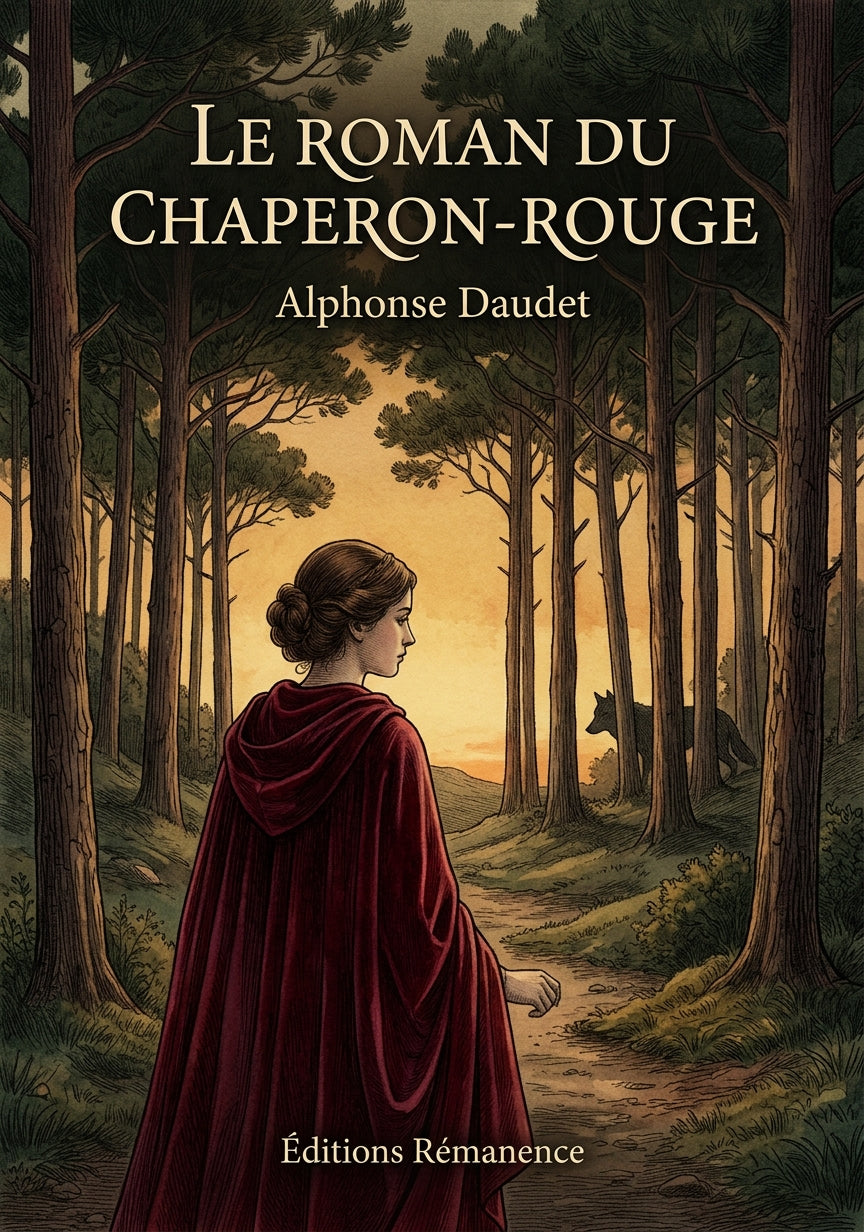 Livre Le roman du Chaperon-Rouge par Alphonse Daudet - Couverture - Editions Remanence