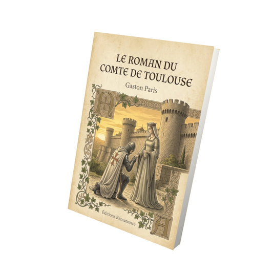 Livre Le Roman du Comte de Toulouse par Gaston Paris - Vue 3D - Editions Remanence