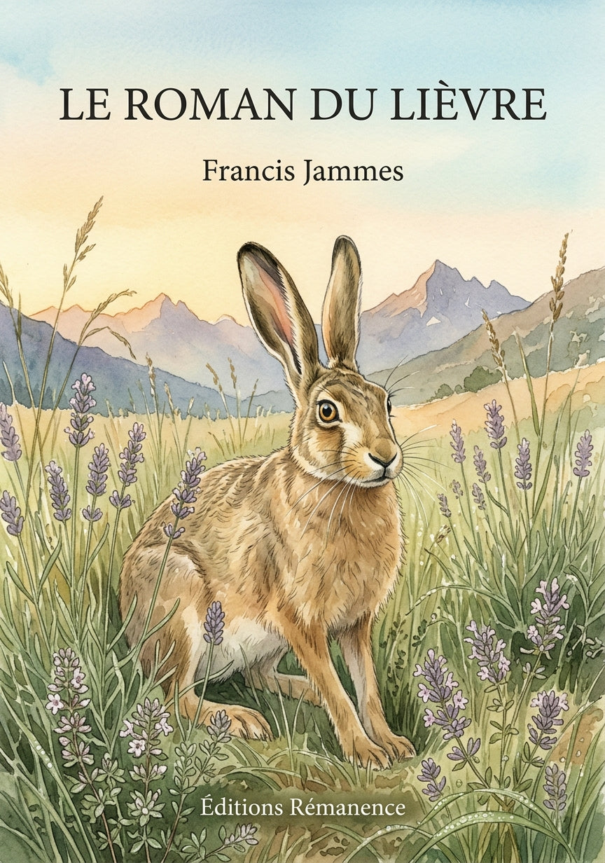 Livre Le Roman du Lièvre par Francis Jammes - Couverture - Editions Remanence