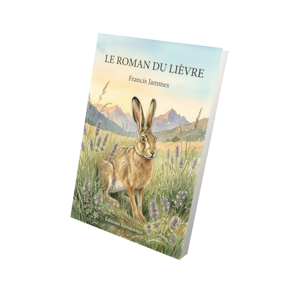 Livre Le Roman du Lièvre par Francis Jammes - Vue 3D - Editions Remanence