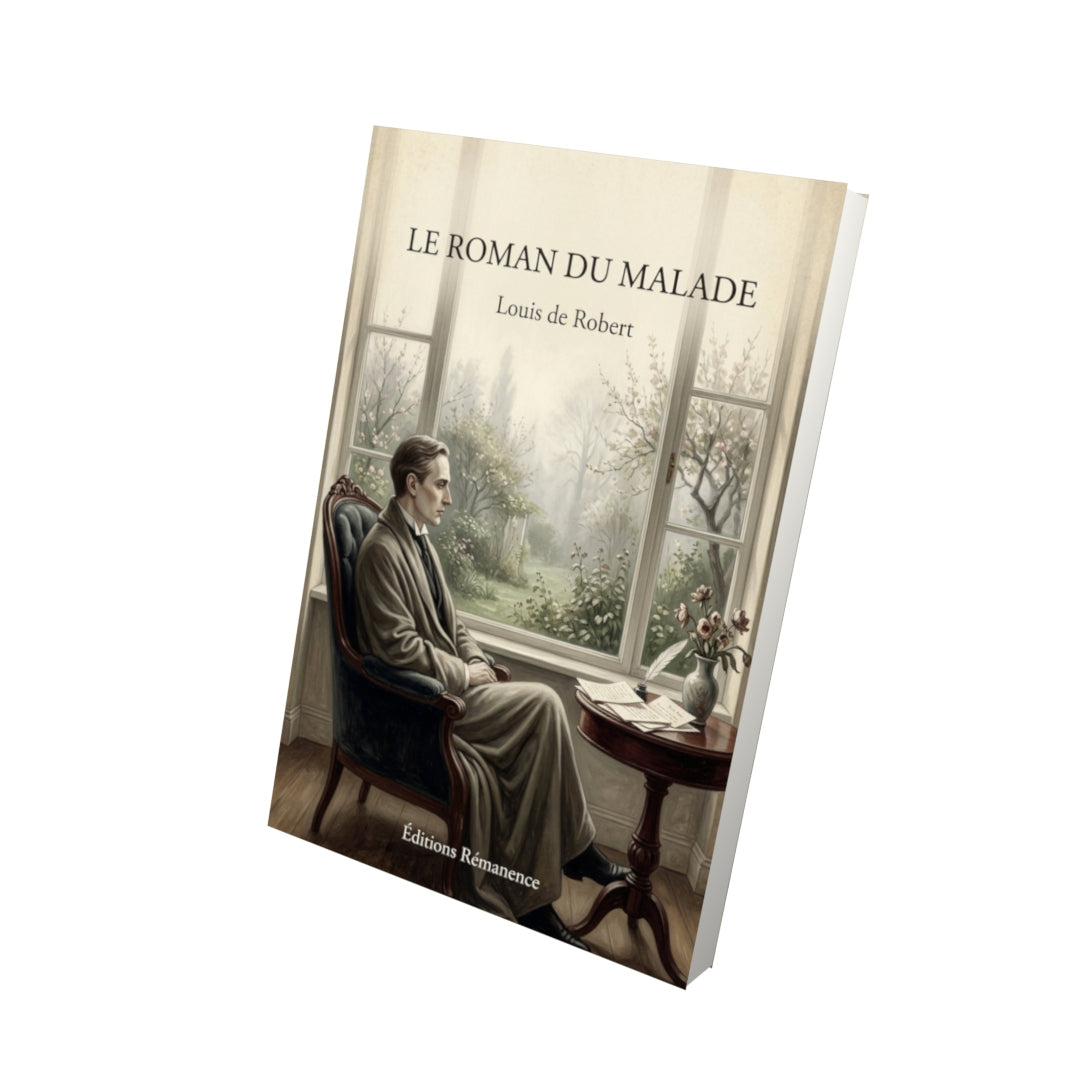 Livre Le roman du malade - Louis de Robert - Vue 3D - Editions Remanence
