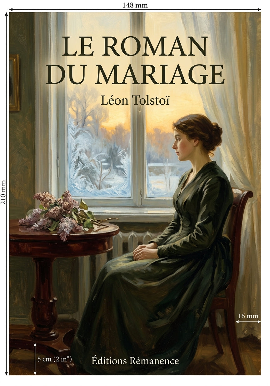 Livre Le Roman du mariage par Léon Tolstoï - Couverture - Editions Remanence