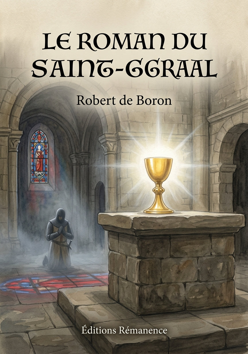 Livre Le Roman du Saint-Graal par Robert de Boron - Couverture - Editions Remanence