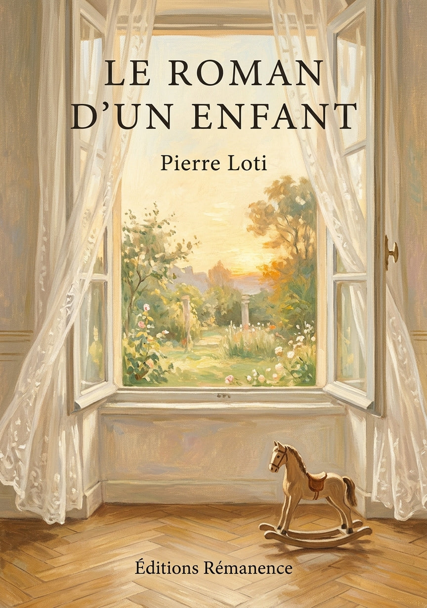 Livre Le Roman d’un enfant par Pierre Loti - Couverture - Editions Remanence