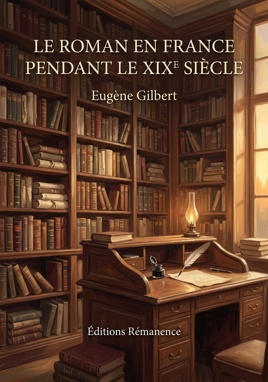 Livre Le Roman en France pendant le XIXe siècle par Eugène Gilbert - Couverture - Editions Remanence