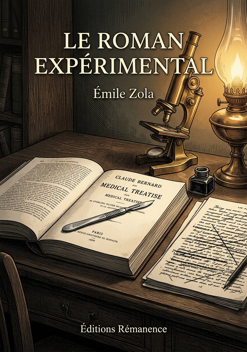 Livre Le Roman expérimental par Émile Zola - Couverture - Editions Remanence