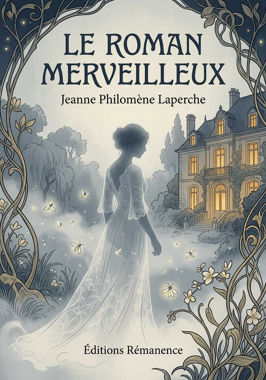 Livre Le Roman merveilleux par Jeanne Philomène Laperche - Couverture - Editions Remanence