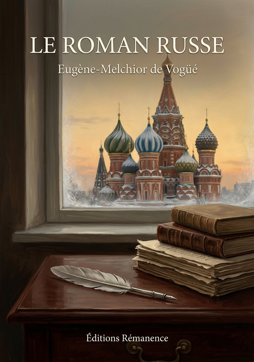 Livre Le Roman russe par Eugène-Melchior de Vogüé - Couverture - Editions Remanence