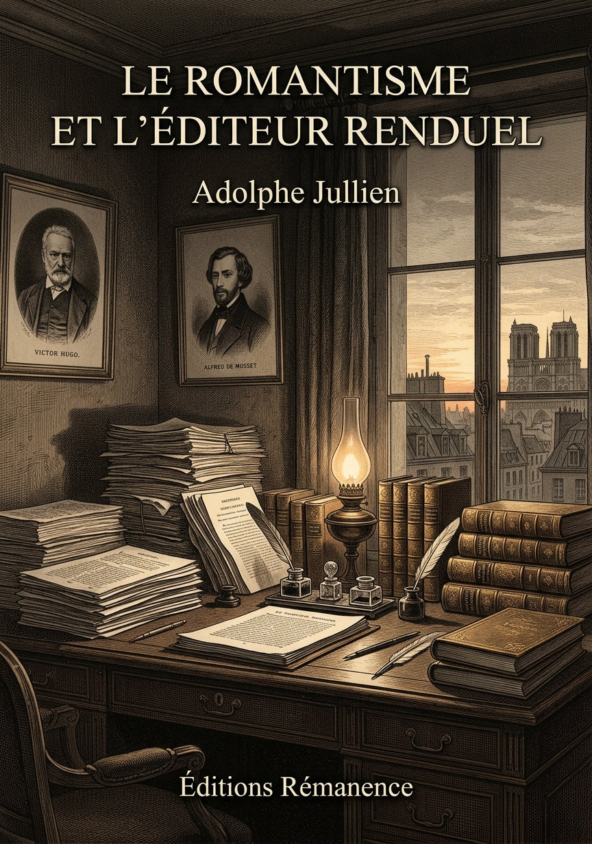 Livre Le Romantisme et l’Éditeur Renduel par Adolphe Jullien - Couverture - Editions Remanence