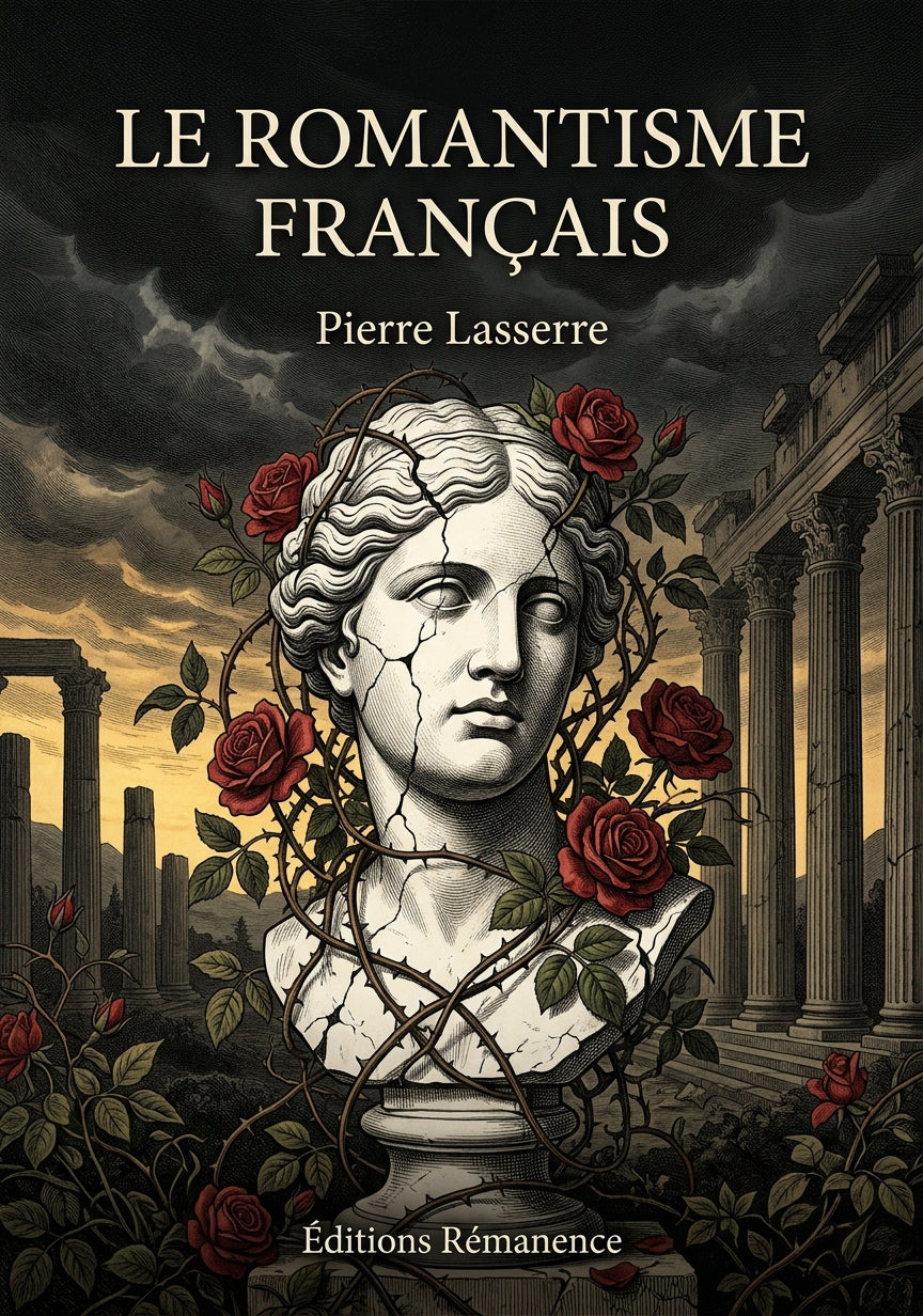 Livre Le Romantisme français par Pierre Lasserre - Couverture - Editions Remanence